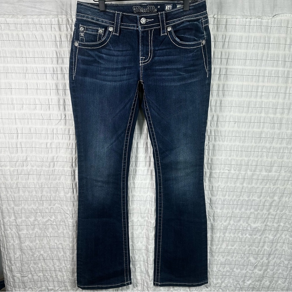 Miss Me Bootcut Dark Wash Jeans Size 28